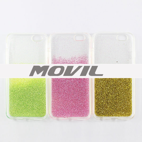 NP-2486 Lujo Sparkle Glitter de TPU Funda para iPhone 6-9